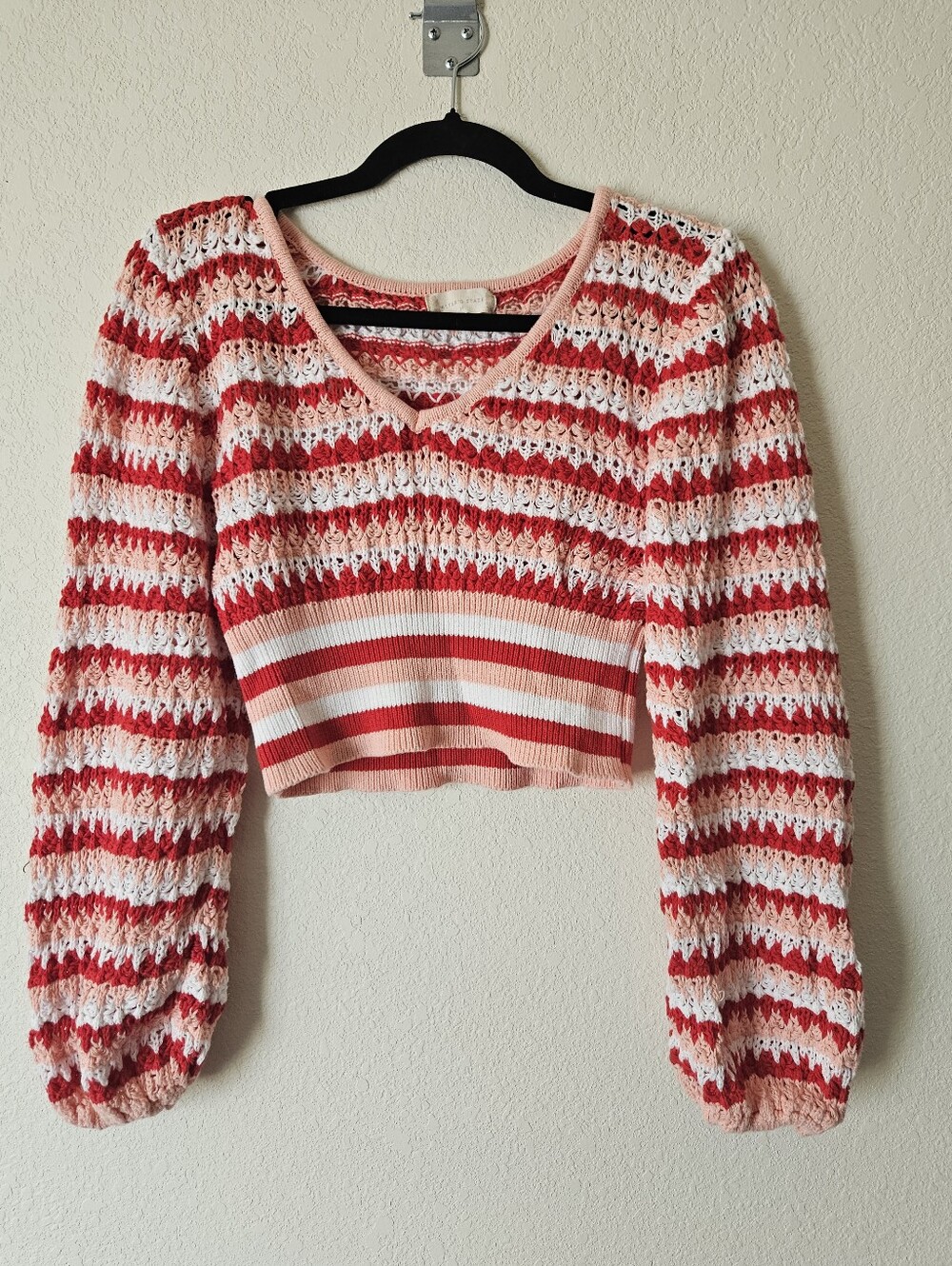 Altar'd State Crochet Cropped Sweater Size M